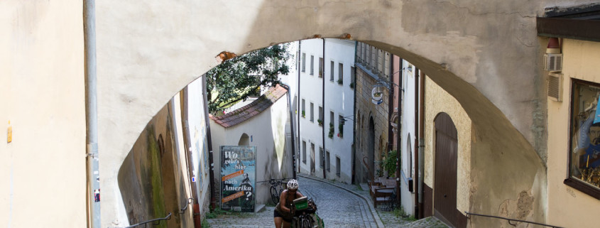 Passau cobbled street
