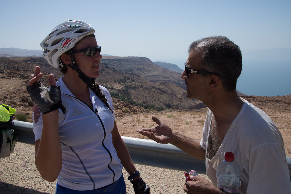 Emily rebuffs the advances of our new cycling coach
