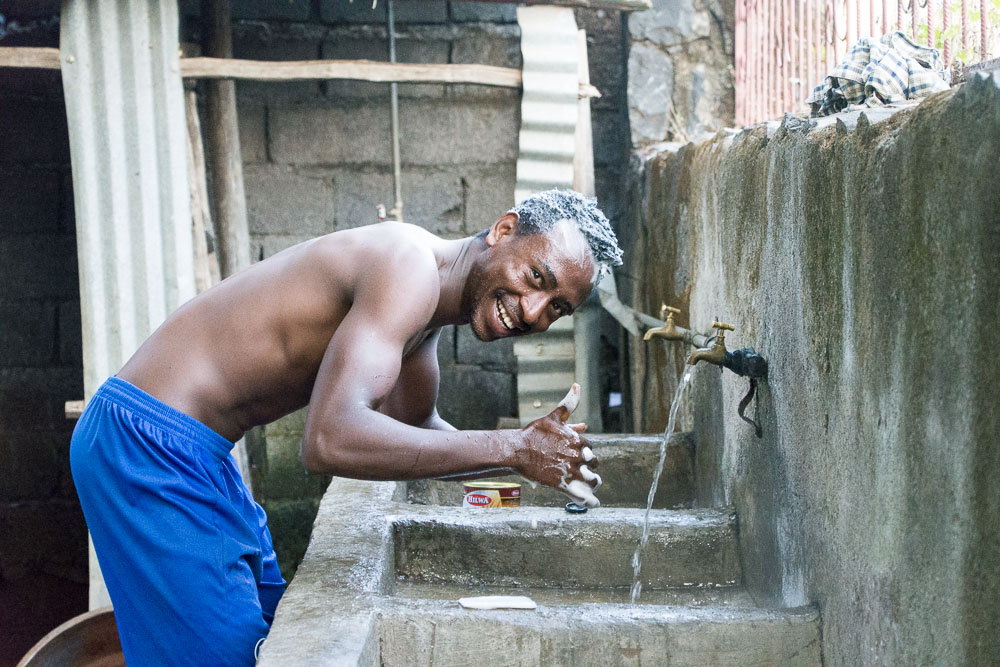 The Amhara Region Cycling Team's base is a fun environment!