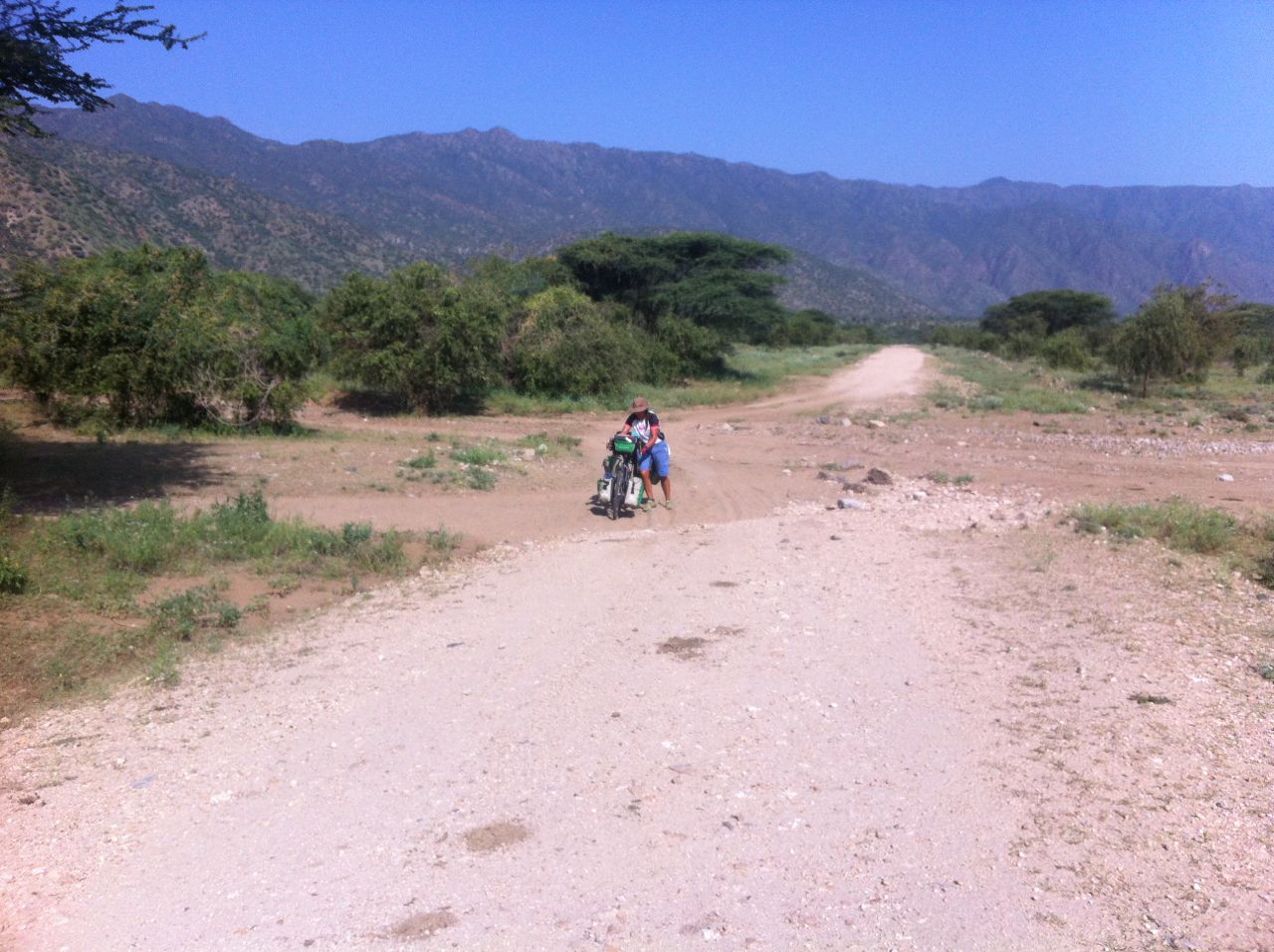 Tough day pushing in sand