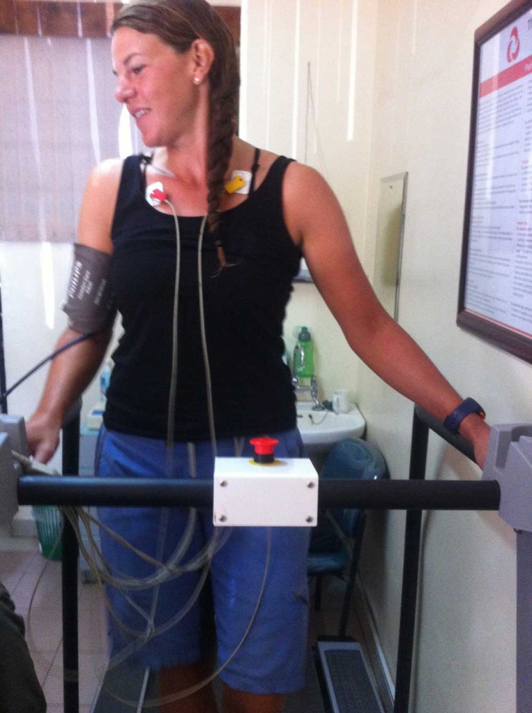 Watching my heart beat while doing a Stress ECG