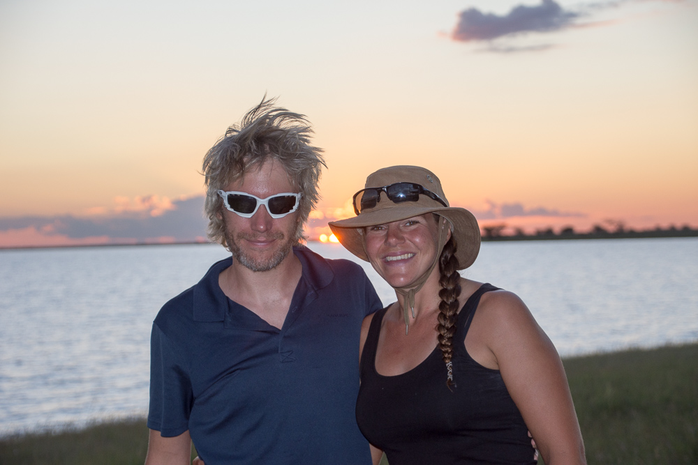 The adventurers at the Makgadikgadi Pan