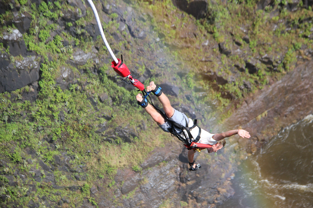 James's brother, Francis, Sponsored James and his niece Sarah to do a bungee jump of the Victoria Falls bridge for World Bicycle Relief. That's 2 more bikes earned!
