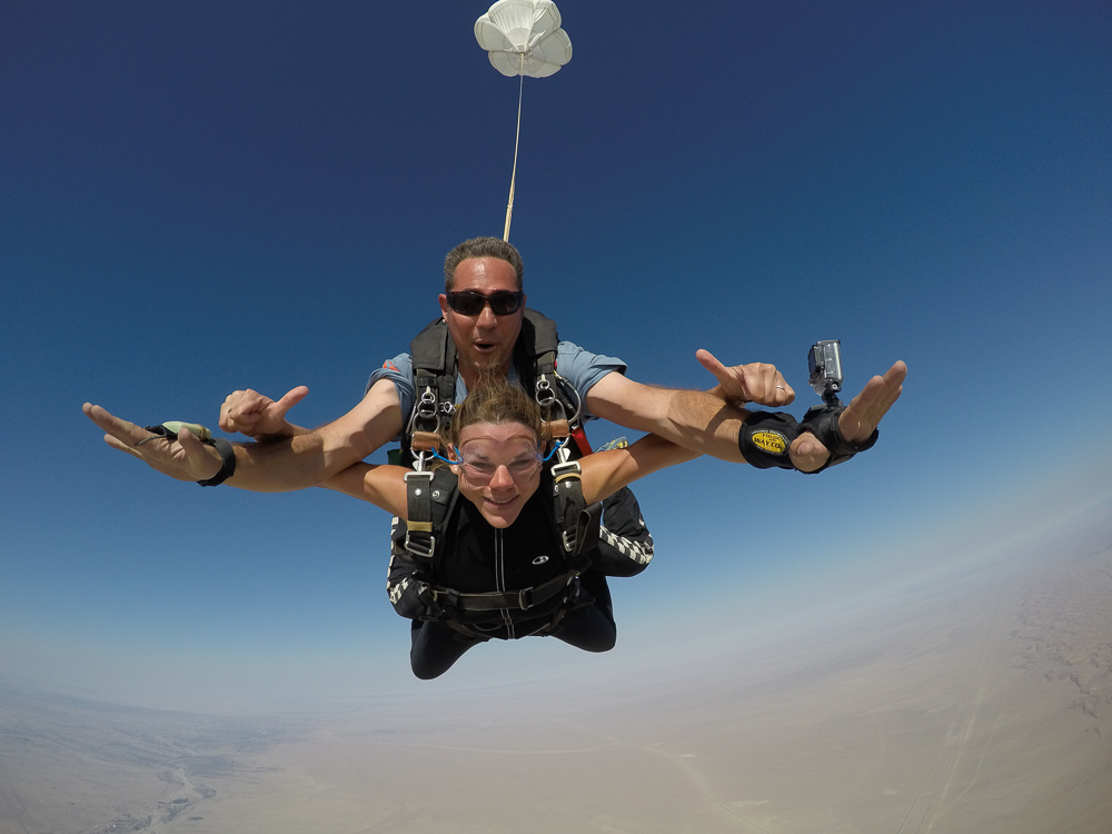 ...although she looks as though she's enjoying it!